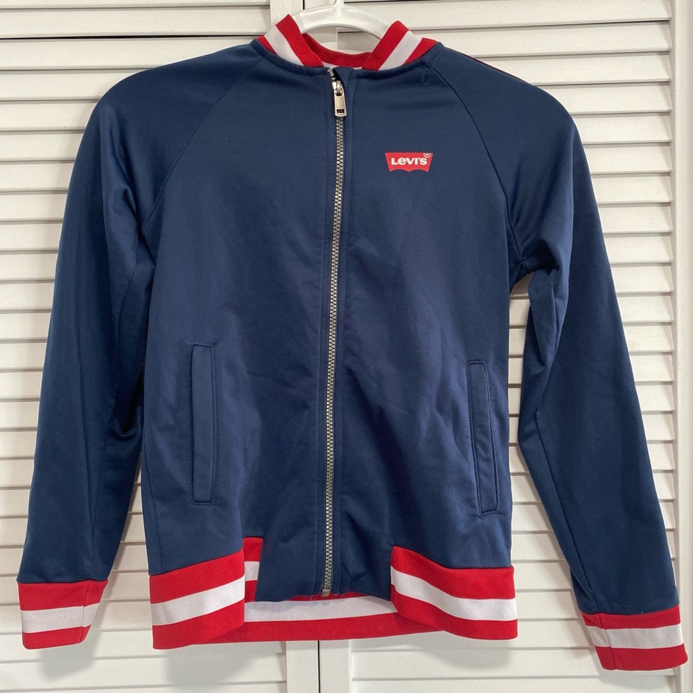 Levi’s Kids  Jacket Varsity Style Blue/Red Size 10A
